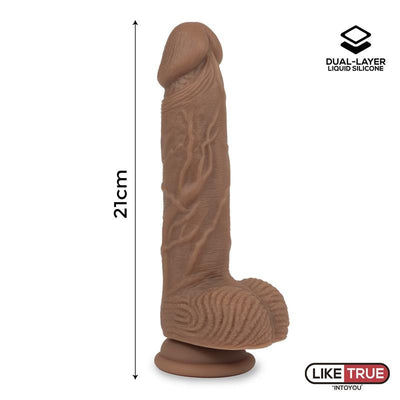 IntoYou Like True Dual Layer Silicone Dildo 8.25 Inch - Loveangels
