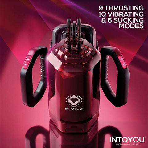 IntoYou Vexor 3 in 1 Male Masturbator Sucking, Thrusting and Vibrator - Loveangels