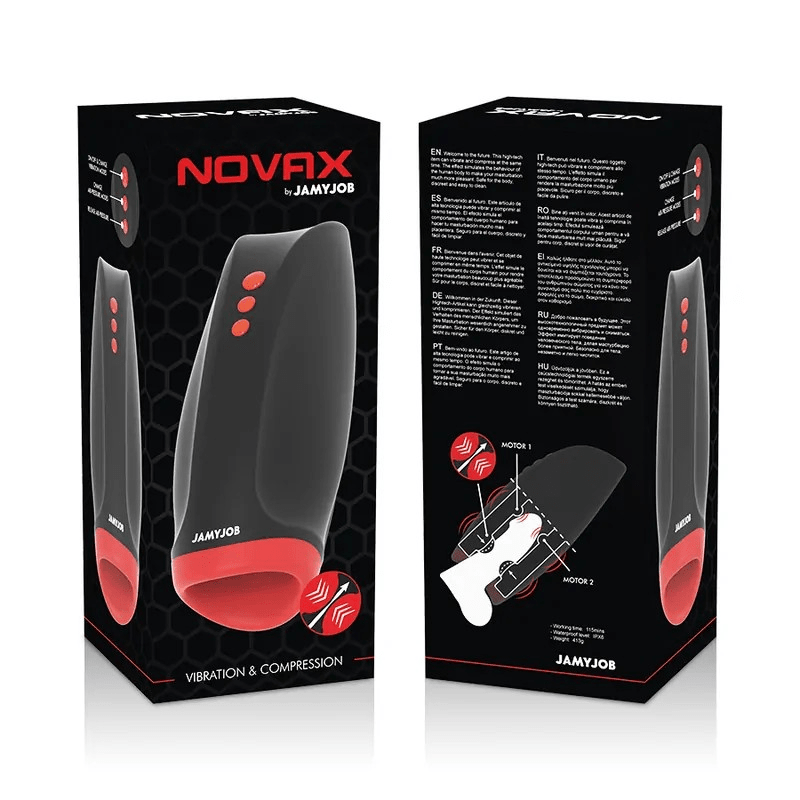 Jamyjob Novax Masturbator With Vibration And Compression - Loveangels