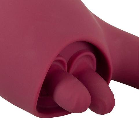 Javida 2 Function Vibrator With Moving Tongues - Loveangels