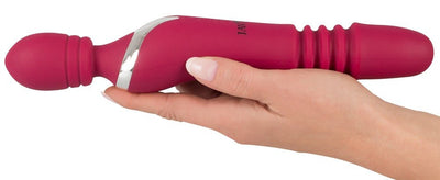 Javida Dual Ended Thrusting Wand With Heat - Loveangels
