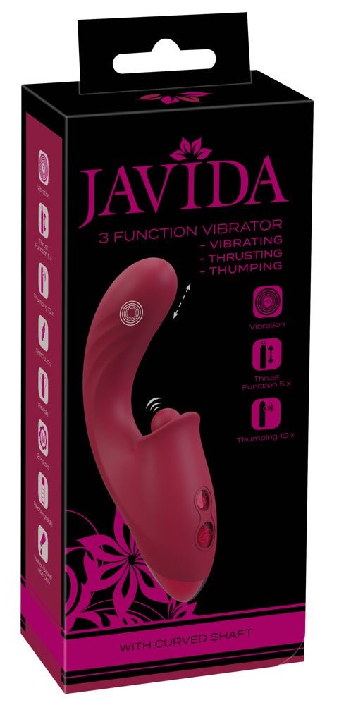 Javida Rabbit Vibrator With Thrusting And Thumping - Loveangels