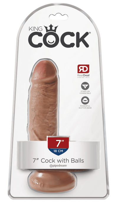 King Cock 7 Inch Cock With Balls - Loveangels