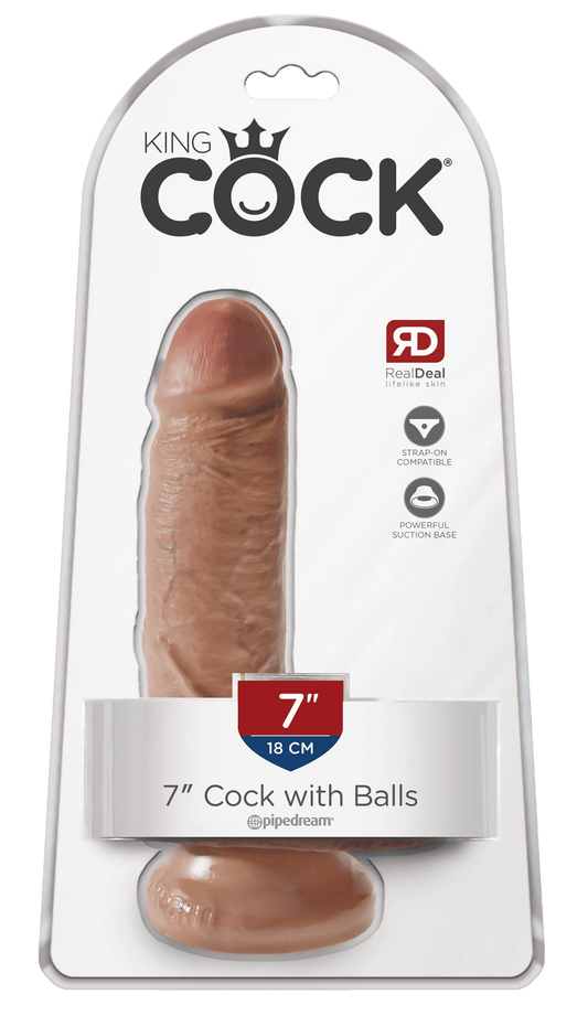 King Cock 7 Inch Cock With Balls - Loveangels