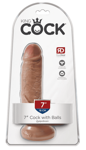 King Cock 7 Inch Cock With Balls - Loveangels