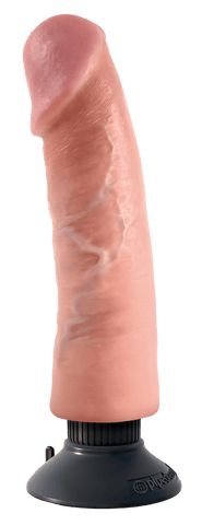 King Cock 9 Inch Vibrating Cock Light - Loveangels