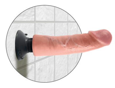 King Cock 9 Inch Vibrating Cock Light - Loveangels