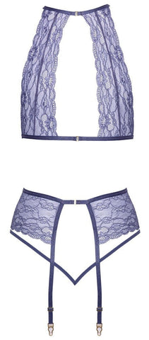 Kissable Lace Bra and Thong Set with Garter Belt - Loveangels