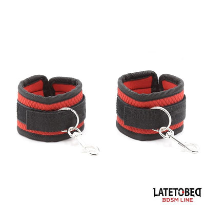 Late To Bed Bed Bondage Kit With Blindfold - Loveangels