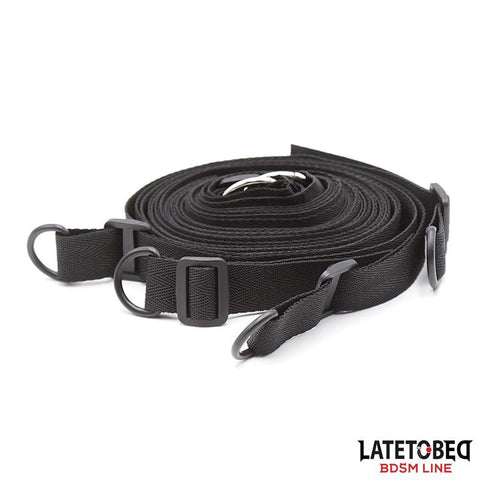 Late To Bed Bed Bondage Kit With Blindfold - Loveangels