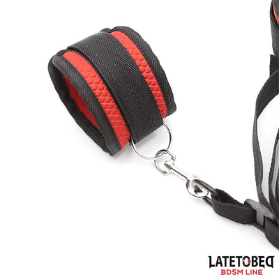 Late To Bed Bed Bondage Kit With Blindfold - Loveangels