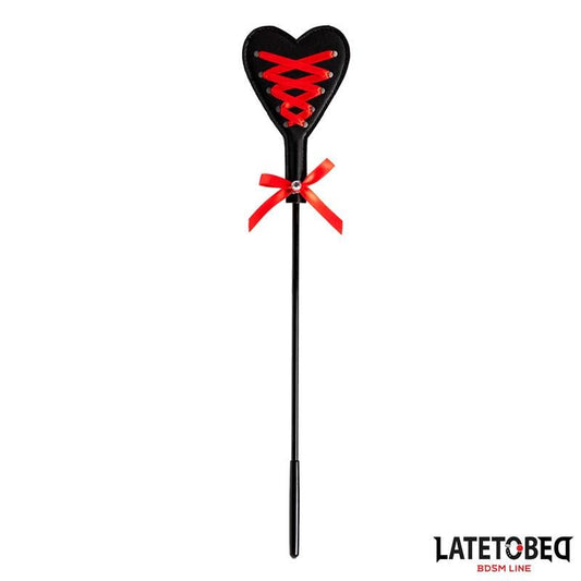 Late To Bed Corset Heart Paddle - Loveangels