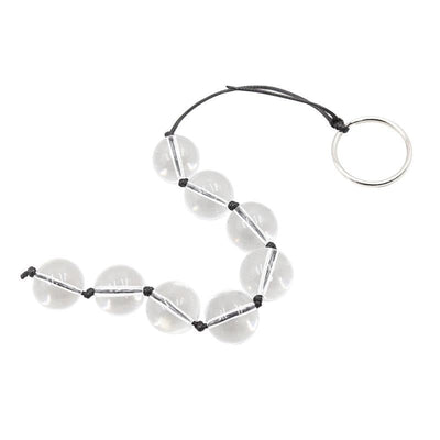Late To Bed Glass Anal Beads - Loveangels