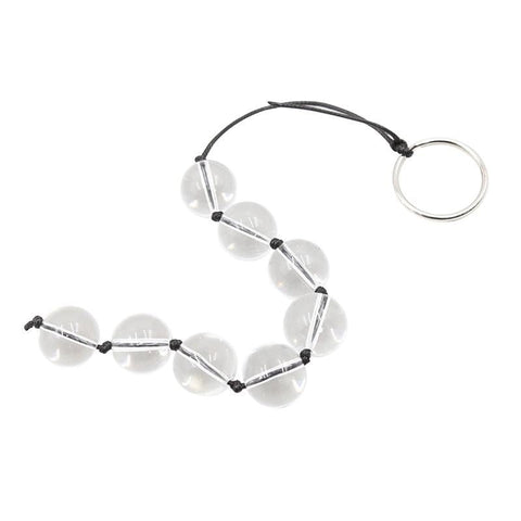 Late To Bed Glass Anal Beads - Loveangels