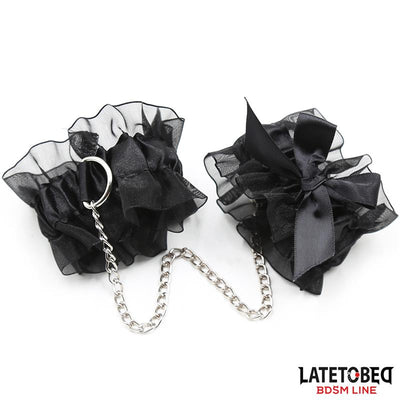 Late To Bed Lace Bondage 3pc Set - Loveangels