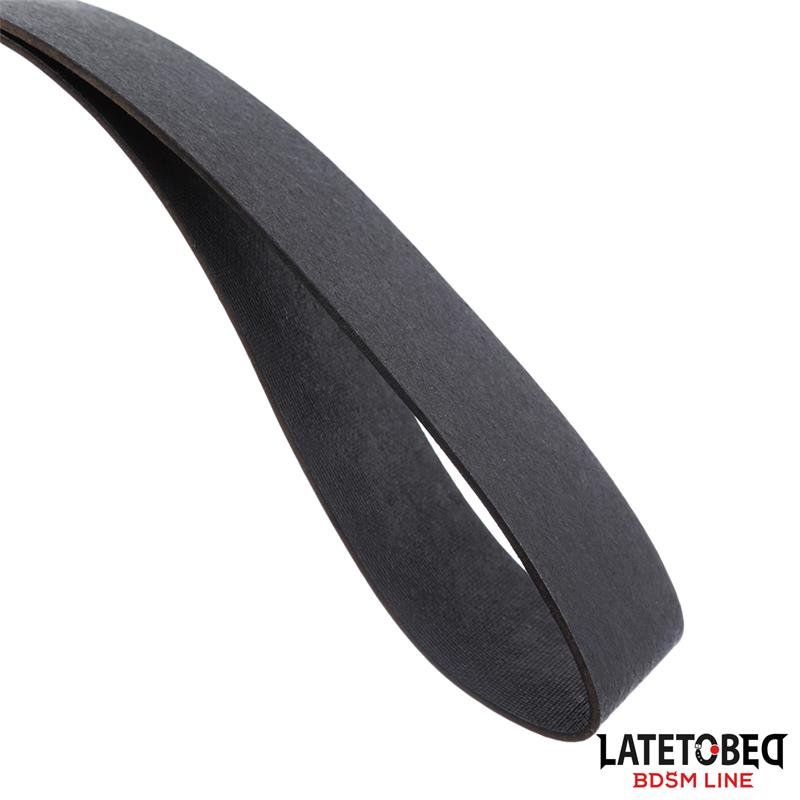 Late To Bed PU Paddle With Wooden Handle - Loveangels