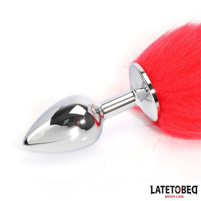 Latetobed Anal Plug With Red Tail - Loveangels