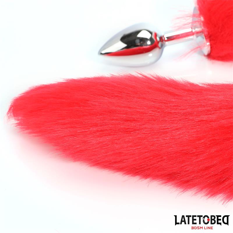Latetobed Anal Plug With Red Tail - Loveangels