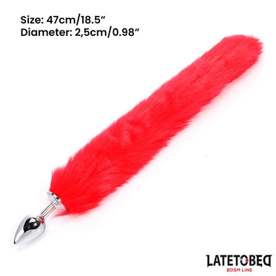 Latetobed Anal Plug With Red Tail - Loveangels