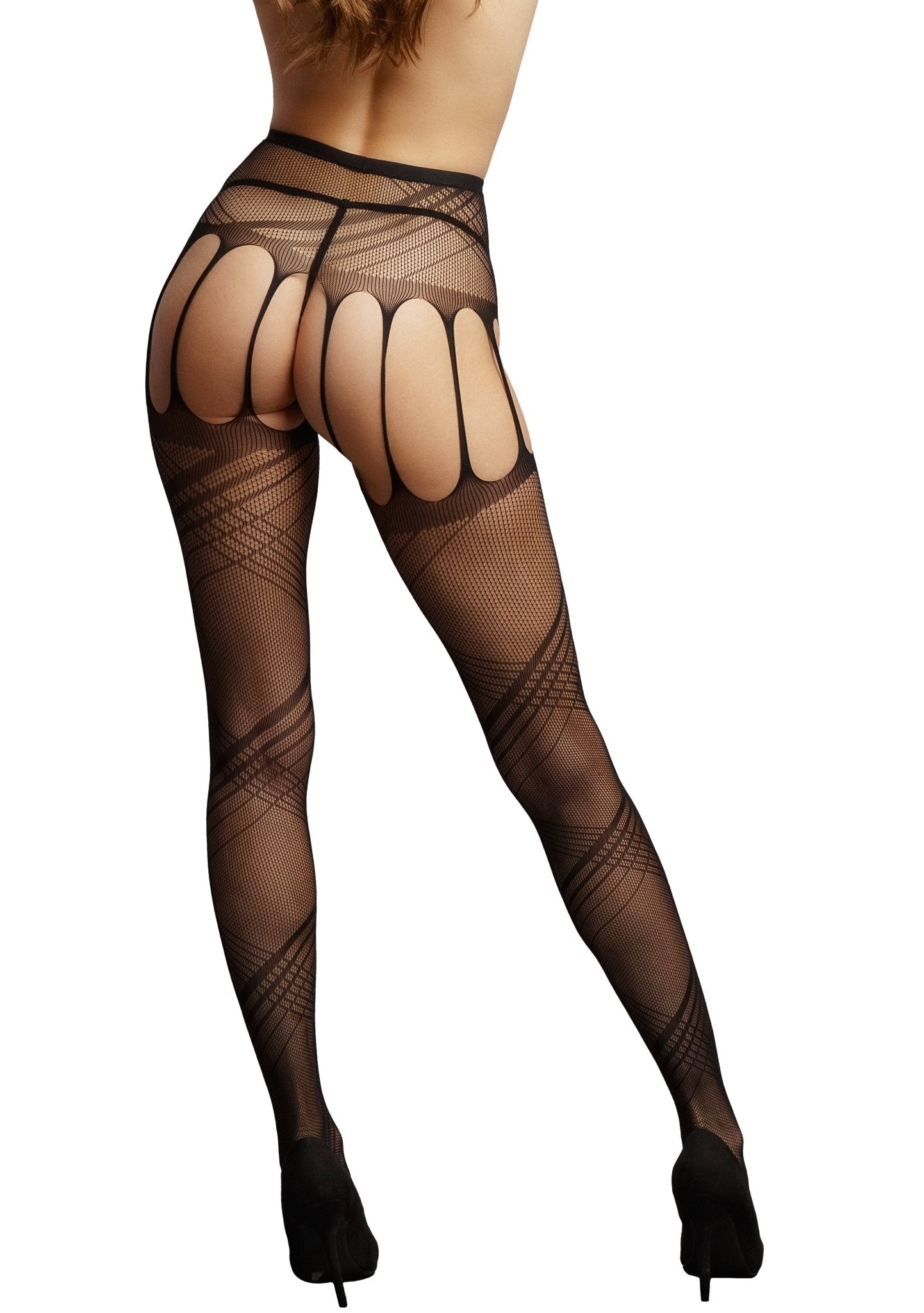 Le Désir Crotchless Cut - Out Pantyhose - Loveangels