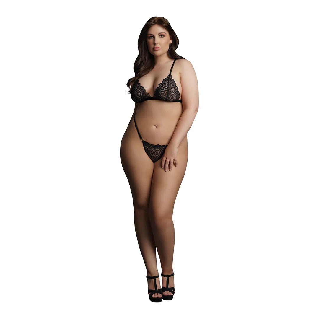 Le Desir Magic Lace Velvet Lingerie - Plus Size - Loveangels