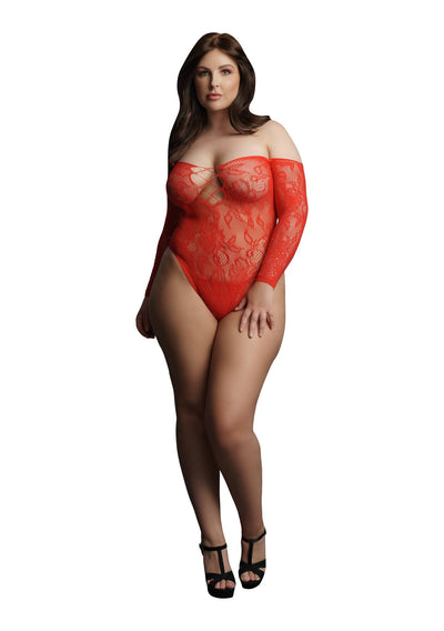 Le Désir Wonder Rhinestone Bodysuit - Plus Size - Loveangels