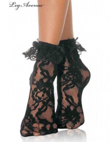 Leg Avenue Lace Ankle Socks - Loveangels