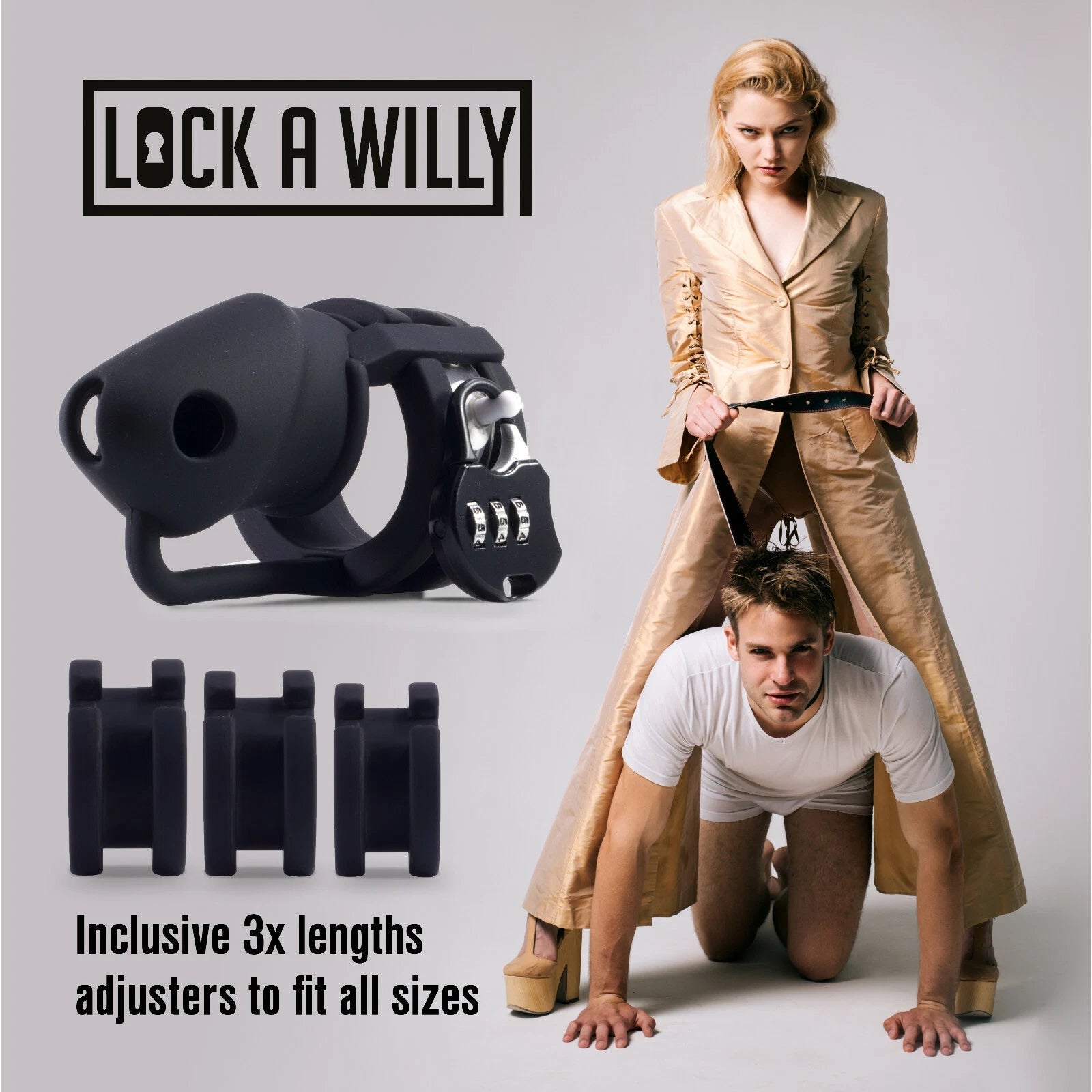 Lock-A-Willy Silicone Chastity Cage - Loveangels