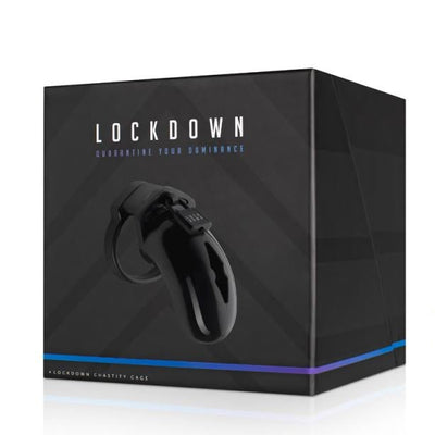 Lockdown Chastity Cage Medium Black - Loveangels
