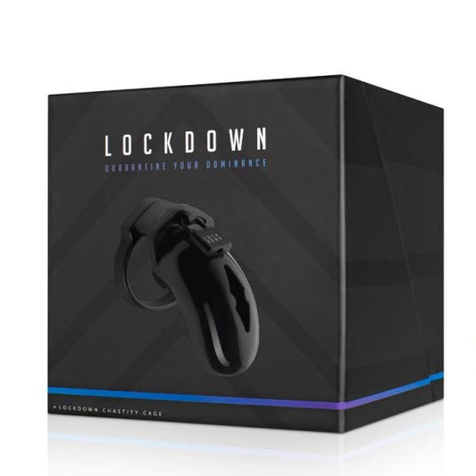 Lockdown Chastity Cage Medium Black - Loveangels