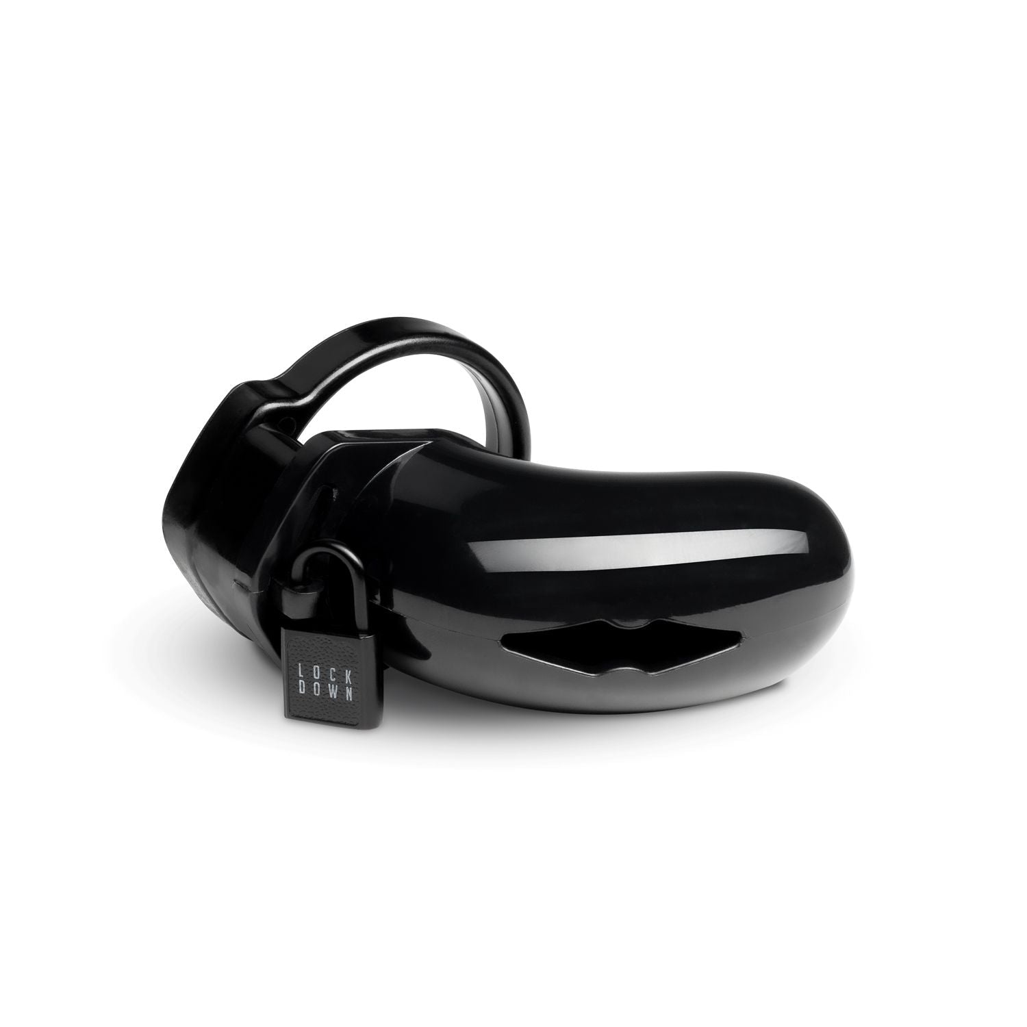 Lockdown Chastity Cage Medium Black - Loveangels