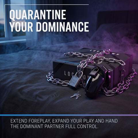 Lockdown Chastity Cage Medium Black - Loveangels