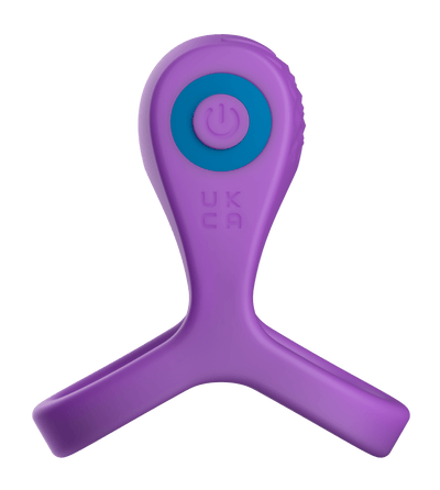 Love Signal Bold Embrace Vibrating Cock Ring With Ball Strap - Loveangels
