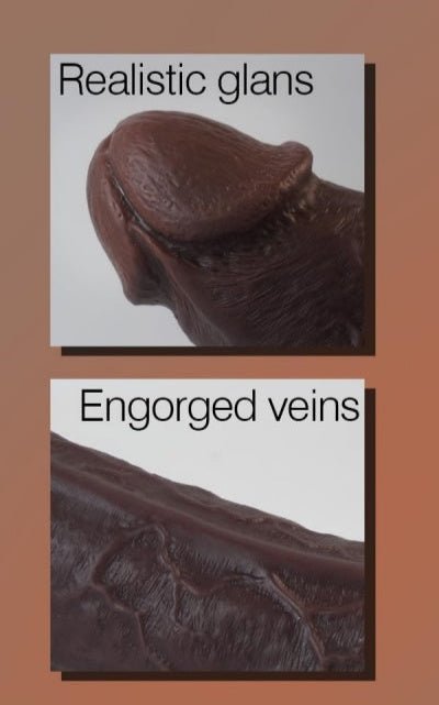 Loveangels 10.9" Big Size Dildo - Deep Brown - Loveangels