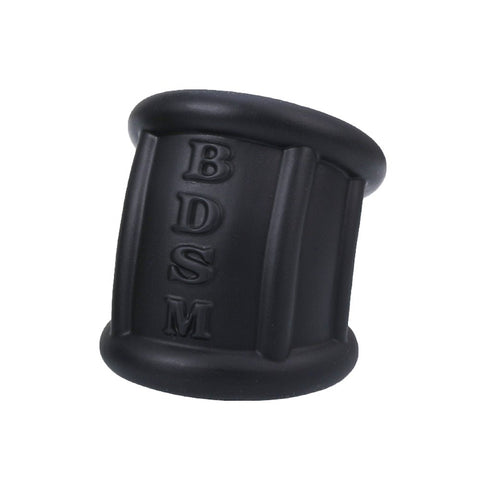 Loveangels 2.25'' Black Thick Silicone Cock/Ball Ring - Loveangels