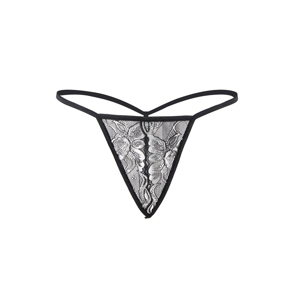 Loveangels 3 Piece Open Bust Bra And Garter Panty Set - Loveangels