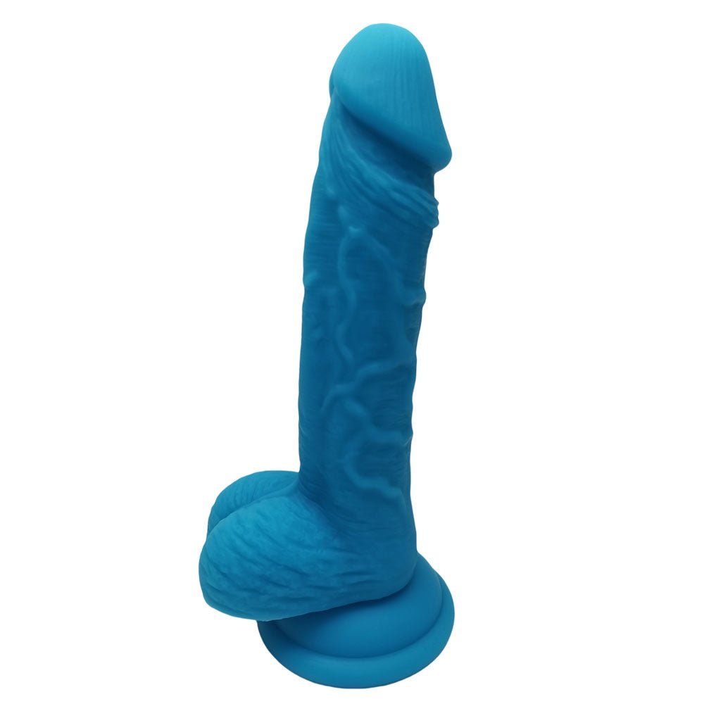 Loveangels 7.09" Blue Silicone Dildo - Loveangels