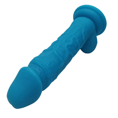 Loveangels 7.09" Blue Silicone Dildo - Loveangels