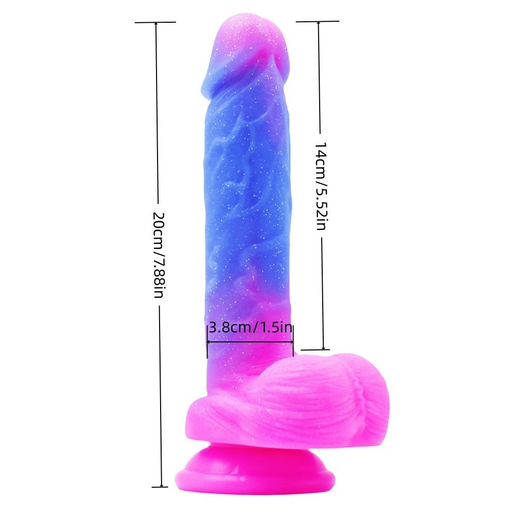 Loveangels 7.9 Inch Dual Tone Silicone Dildo - Loveangels