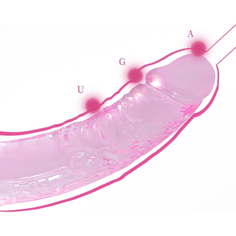 Loveangels 8.08 Inches Pink TPE Dildo with Suction Cup - Loveangels