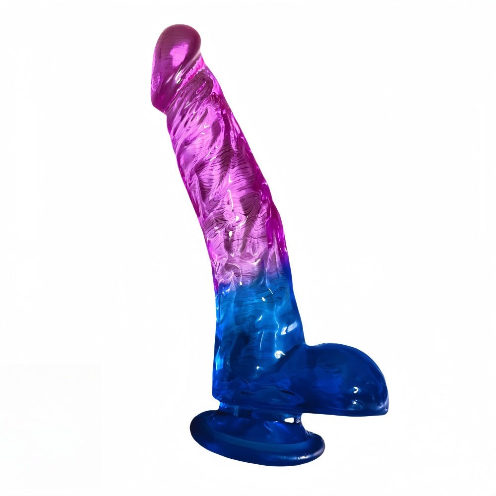 Loveangels 8.27" Purple & Blue TPE Mermaid Dildo - Loveangels