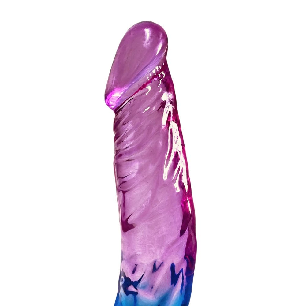 Loveangels 8.27" Purple & Blue TPE Mermaid Dildo - Loveangels