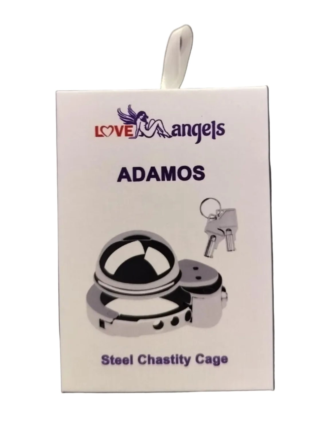 Loveangels Adamos Steel Chastity Cage - Loveangels