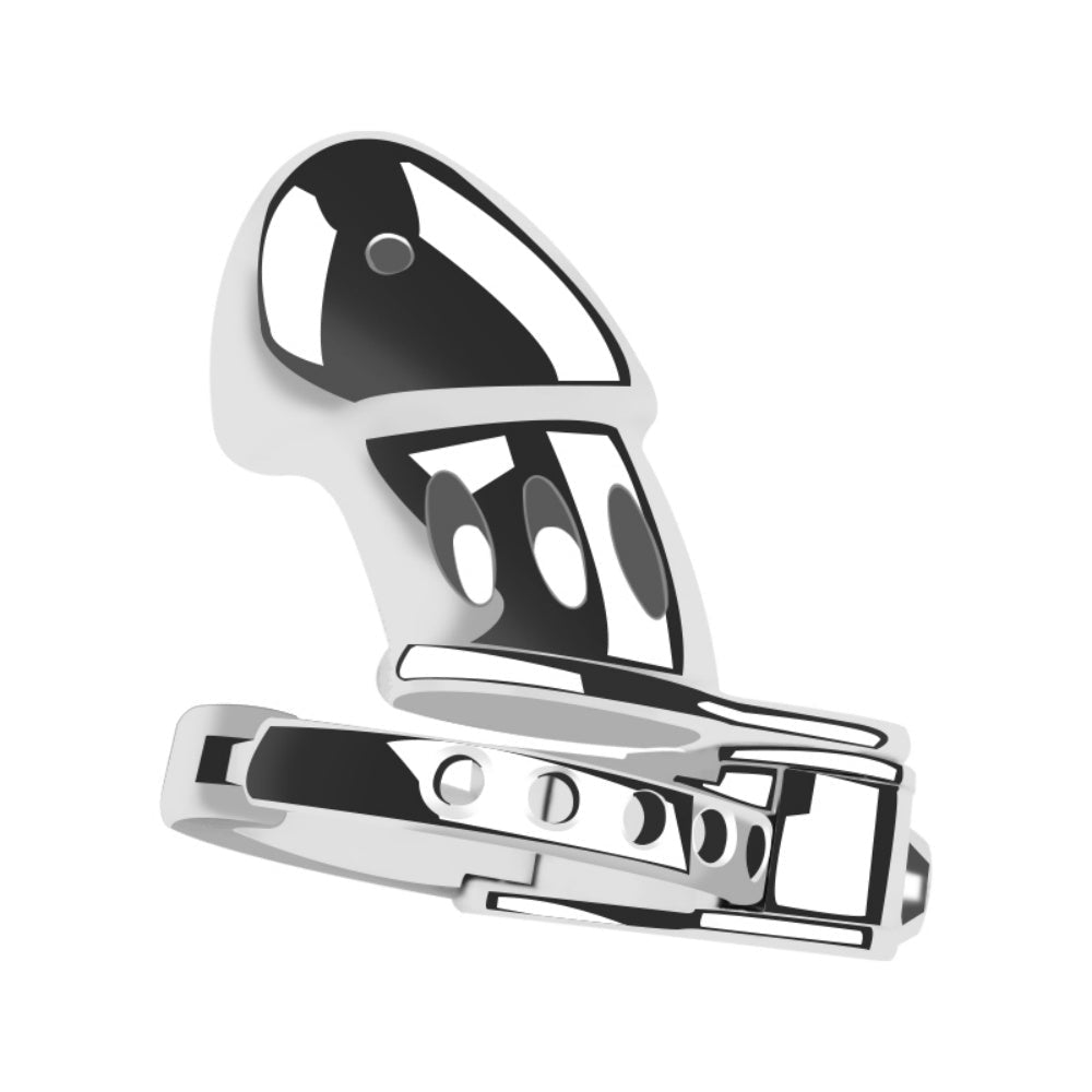 Loveangels Adjustable Large Chastity Cage With Push Lock - Loveangels