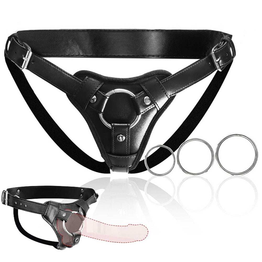 Loveangels Adjustable Strap On Dildo Harness With 3 Rings - Loveangels