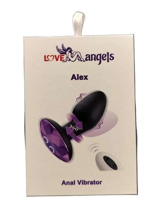 Loveangels Alex Remote Control Rotating Butt Plug With Gem Base - Loveangels