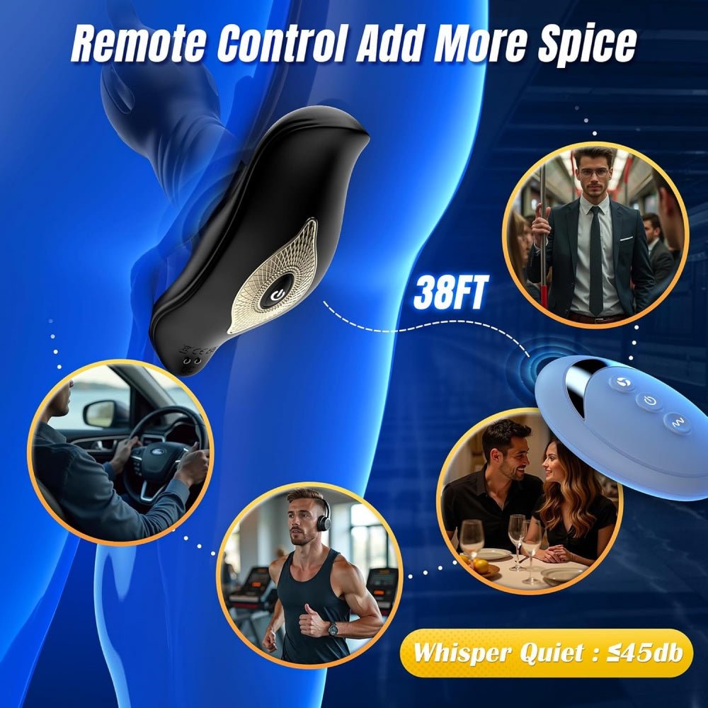 Loveangels App And Remote Control Thrusting Tulip Anal Plug With Flapping And Tension Shock - Loveangels
