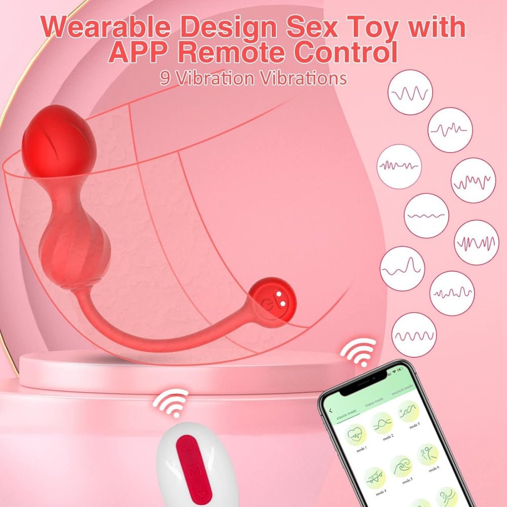 Loveangels App Control Vibrating Double Love Egg With Remote - Loveangels