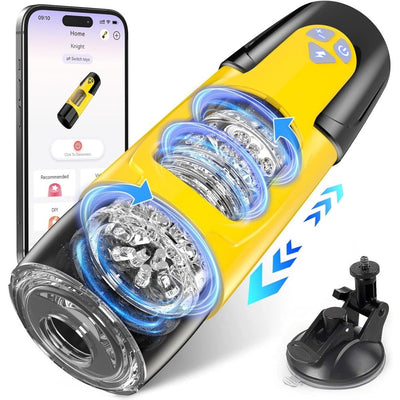 Loveangels App Controlled Thrusting And Rotating Masturbator With Stand - Loveangels