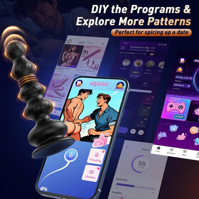 Loveangels Beadora Thrusting Anal Plug With App And Remote Control - Loveangels
